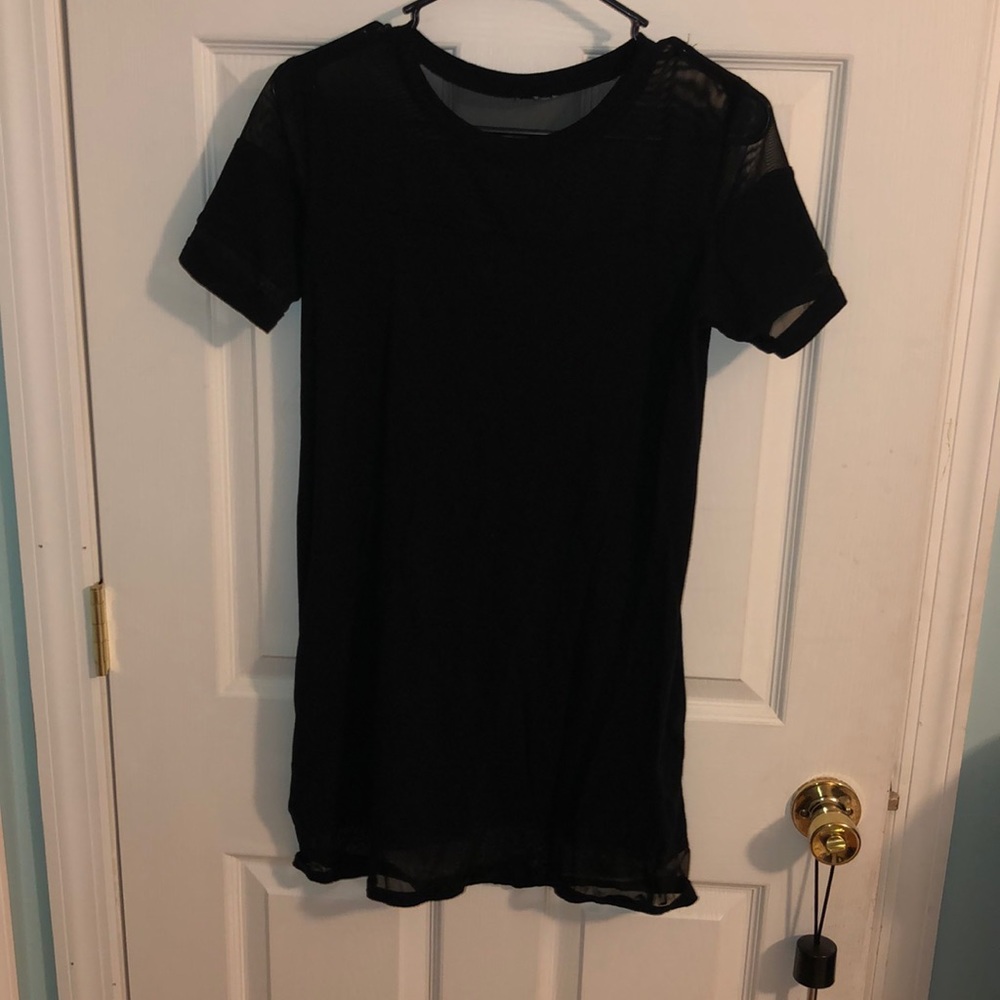 Black T-shirt dress